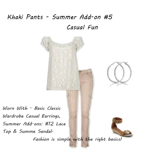 Summer Addon Khaki Casual Fun 2