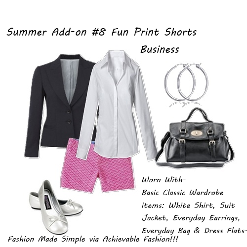 Summer Fashion Fun Print Shorts Business 2
